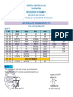 Jadwal Kelas 5B 2023