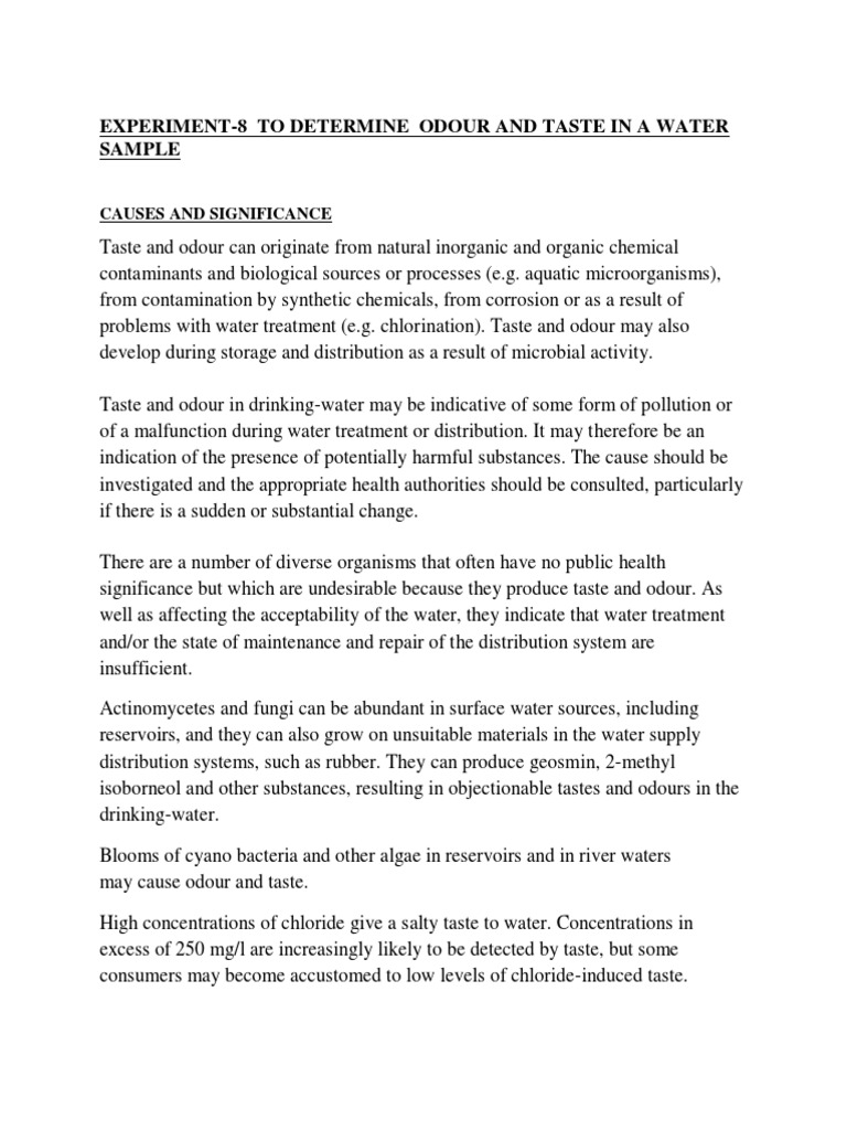 CIV701 P Water Quality Lab Exp 8 PDF