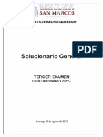 Solucionario General 3er Examen Ciclo Ordinario 2022-I