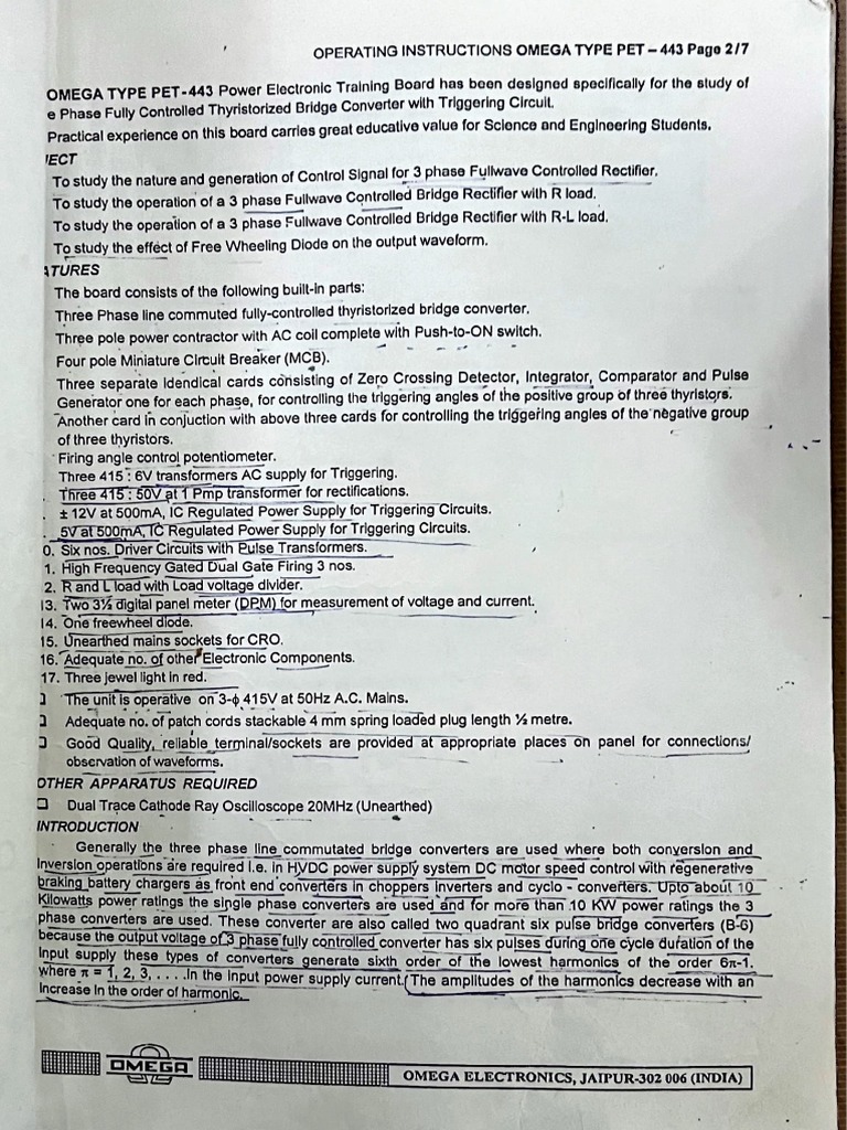 Electric Drives and Control Lab PDF Manufactured Goods Computer