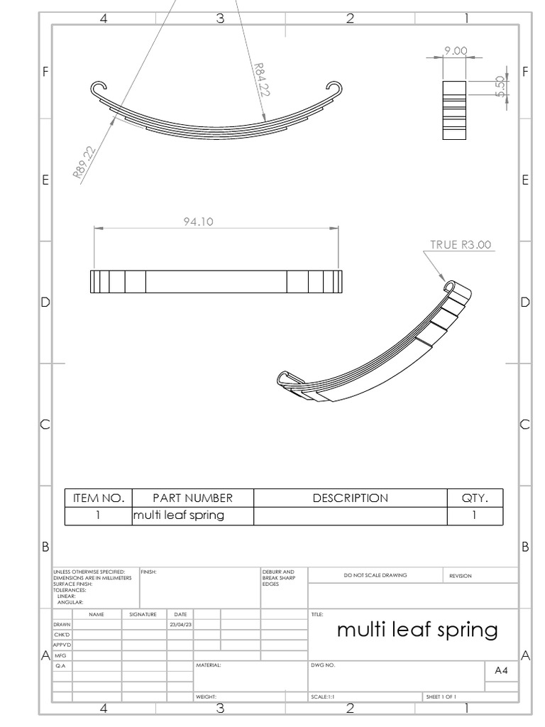 Multi Leaf Spring PDF PDF