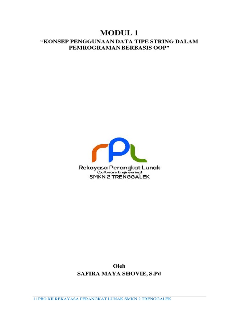 Penggunaan String dalam Pemrograman Java | PDF