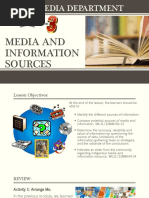 MIL Module 2.3 Media and Information Source