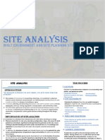 Site Analysis 
