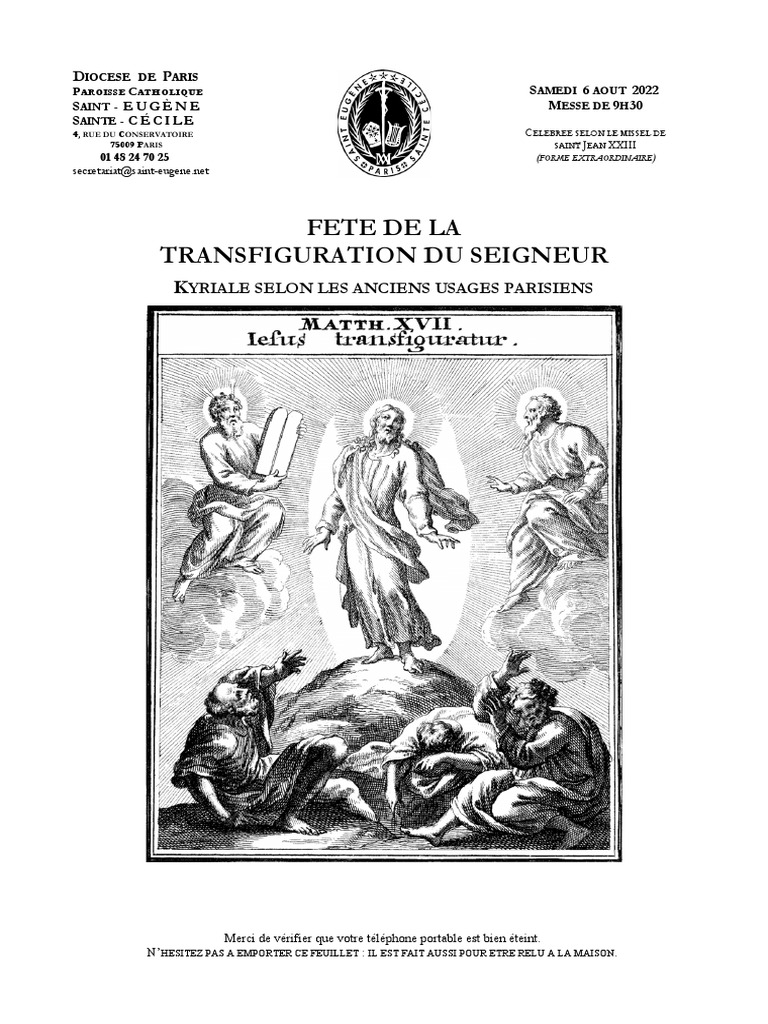 08 06 Transfiguration Pdf