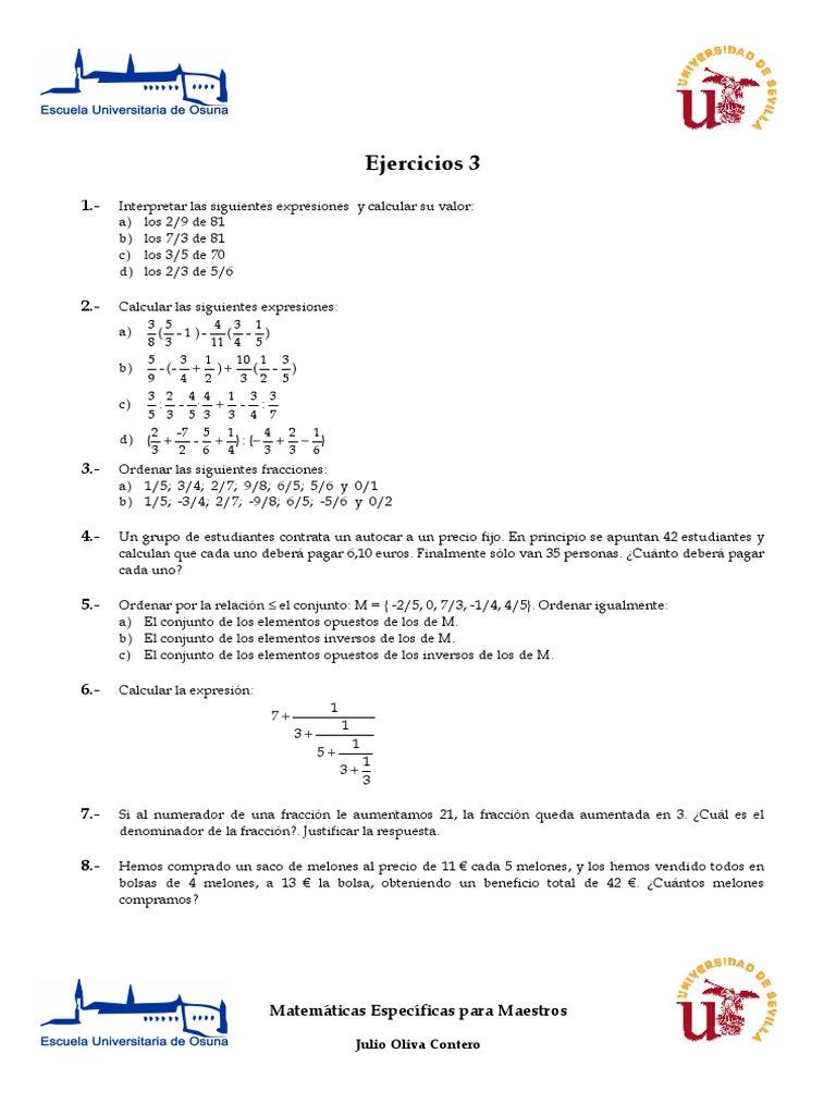 Ejercicios 3 | PDF