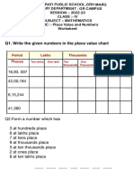 Maths - W1 - Place Value