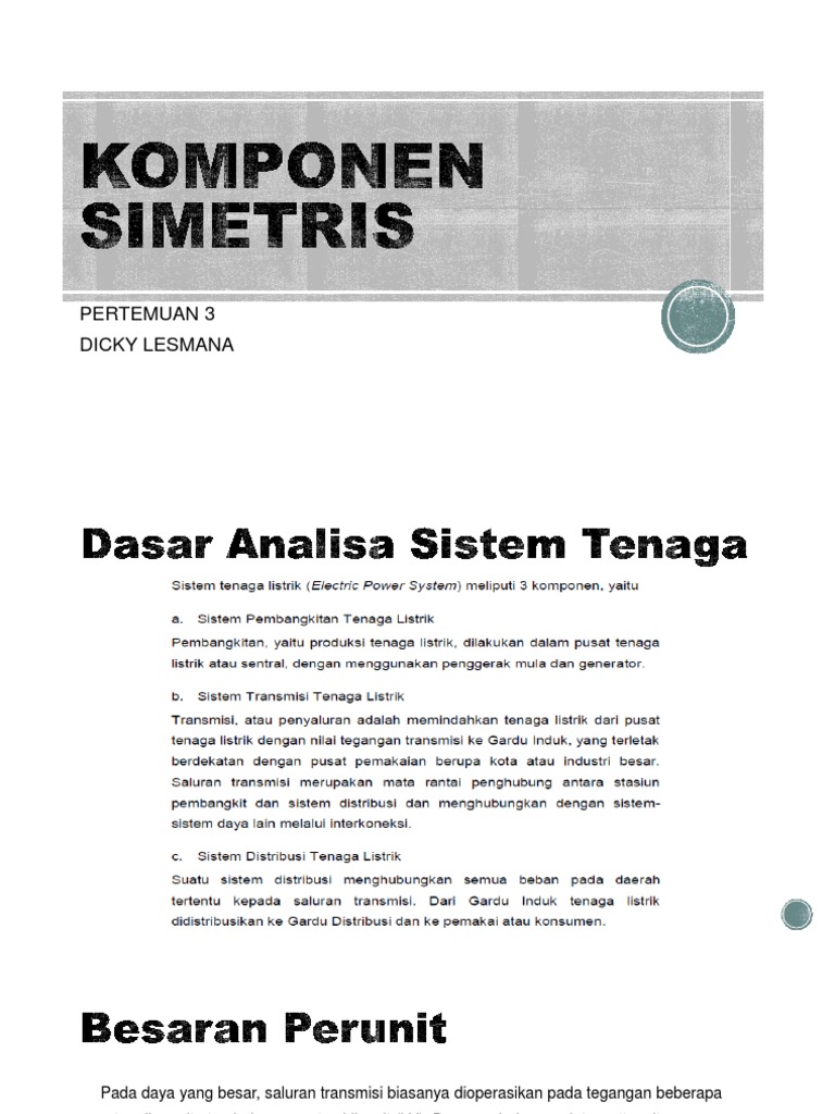 Analisis Hubung Singkat Sistem Tenaga | PDF