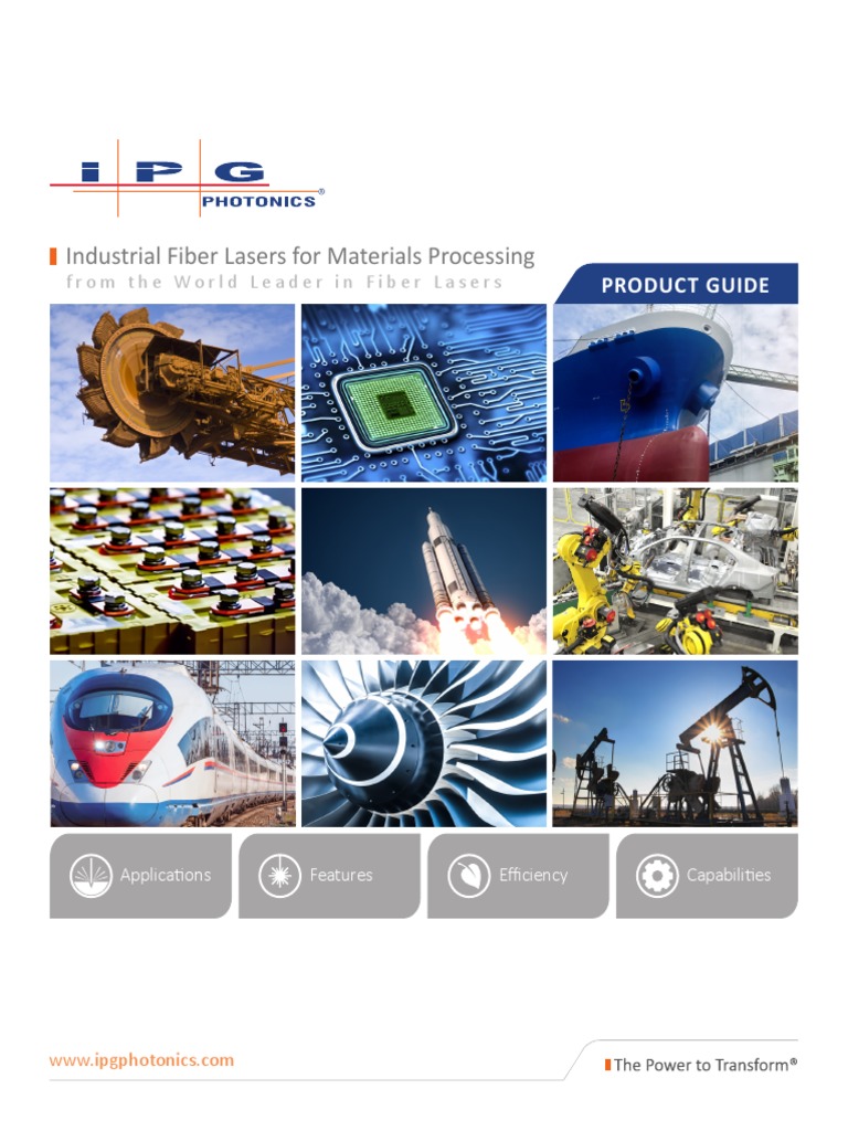 IPG Fiber Lasers for Industrial Use | PDF | Laser | Optical Fiber