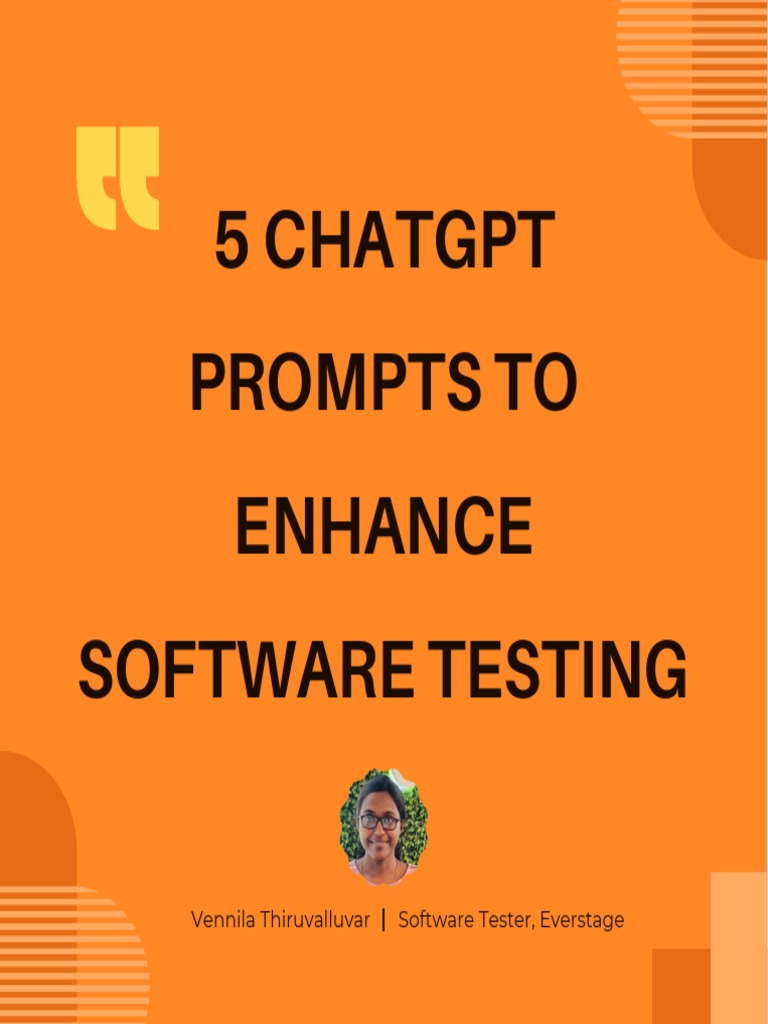 ChatGPT Prompts for Testers | PDF