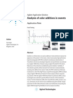 Colorant by HPLC