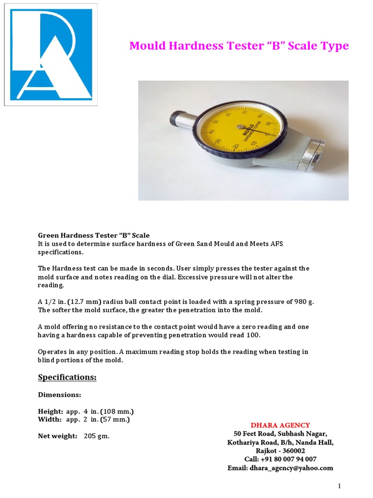 Mould Hardness Tester PDF