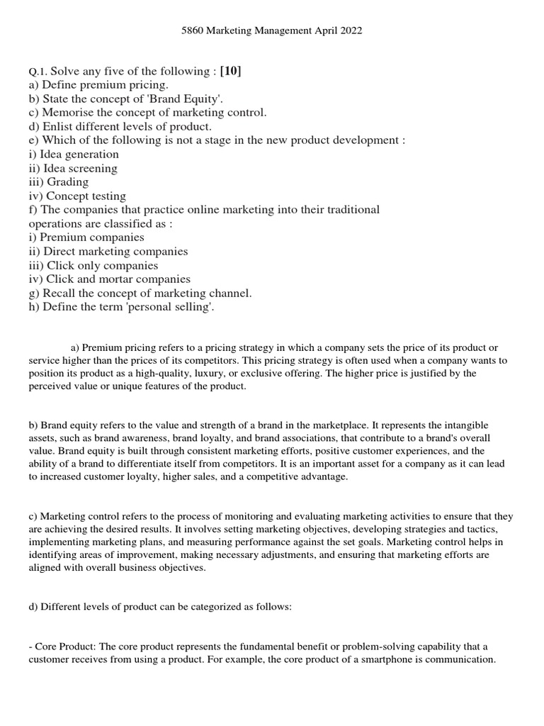 COURSE GUIDE MKT 201 ELEMENTS OF MARKETING visual data 7