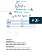 E2.7 Sequences 4B Hard Topic Booklet 2 CIE IGCSE Maths 1