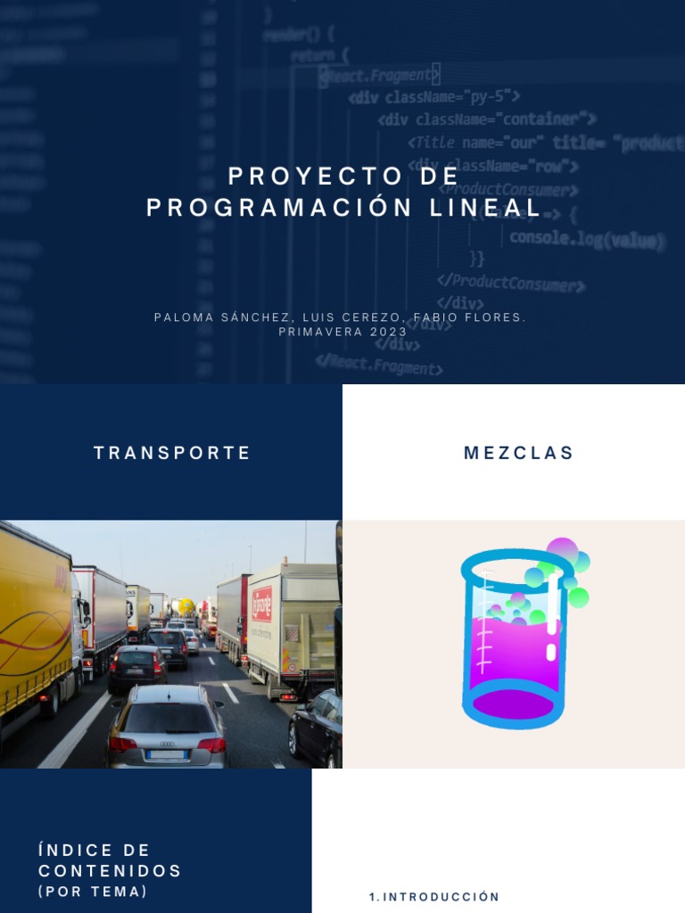 Optimización de Transporte y Finanzas | PDF | Programación lineal ...