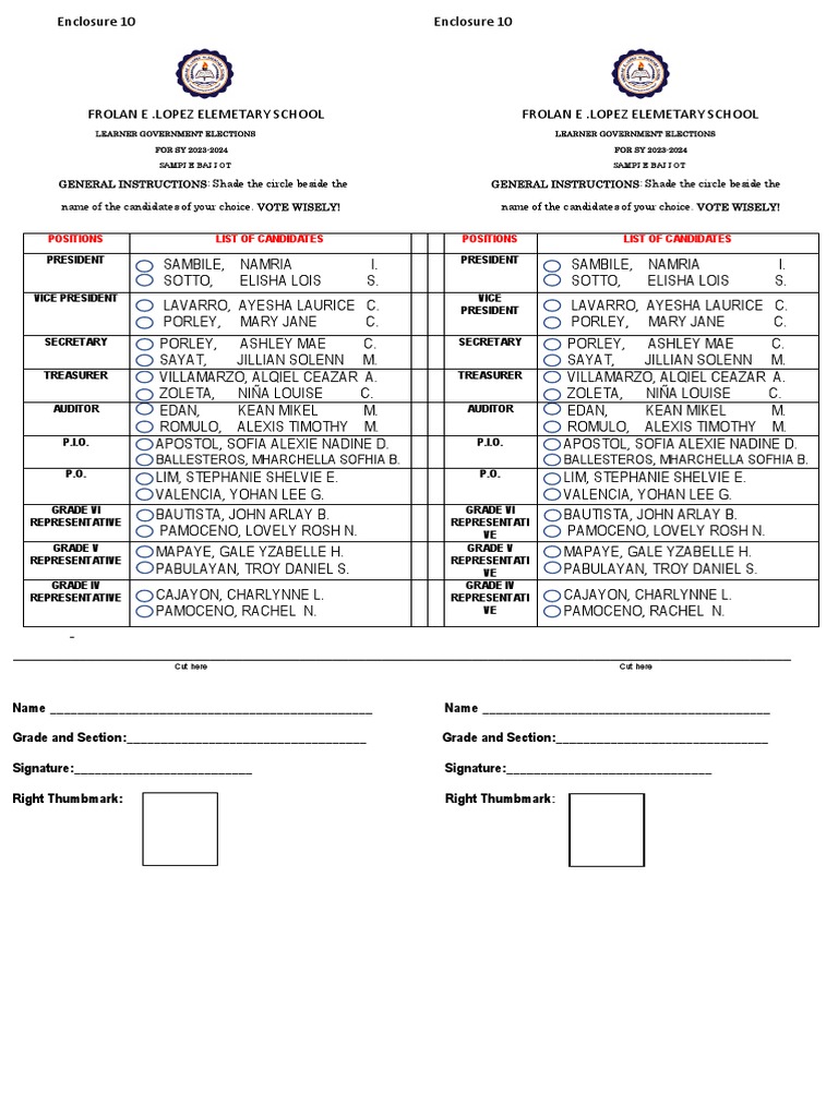 Sample Ballot | PDF