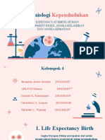 Kelompok 4 - Life Expectancy at Birth, Human Development Index, Angka Kelahiran Dan Angka Kematian - Epidemiologi Kependudukan