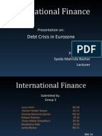International Finance: Debt Crisis in Eurozone