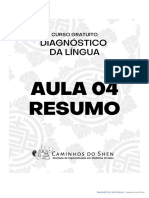 AULA 04 RESUMO - Diagnóstico Da Lingua