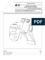 Repair Parts Sheet Hydraulic Torque Wrench Models S25000X and S25000PX