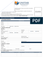 Application Form (Undergraduate)