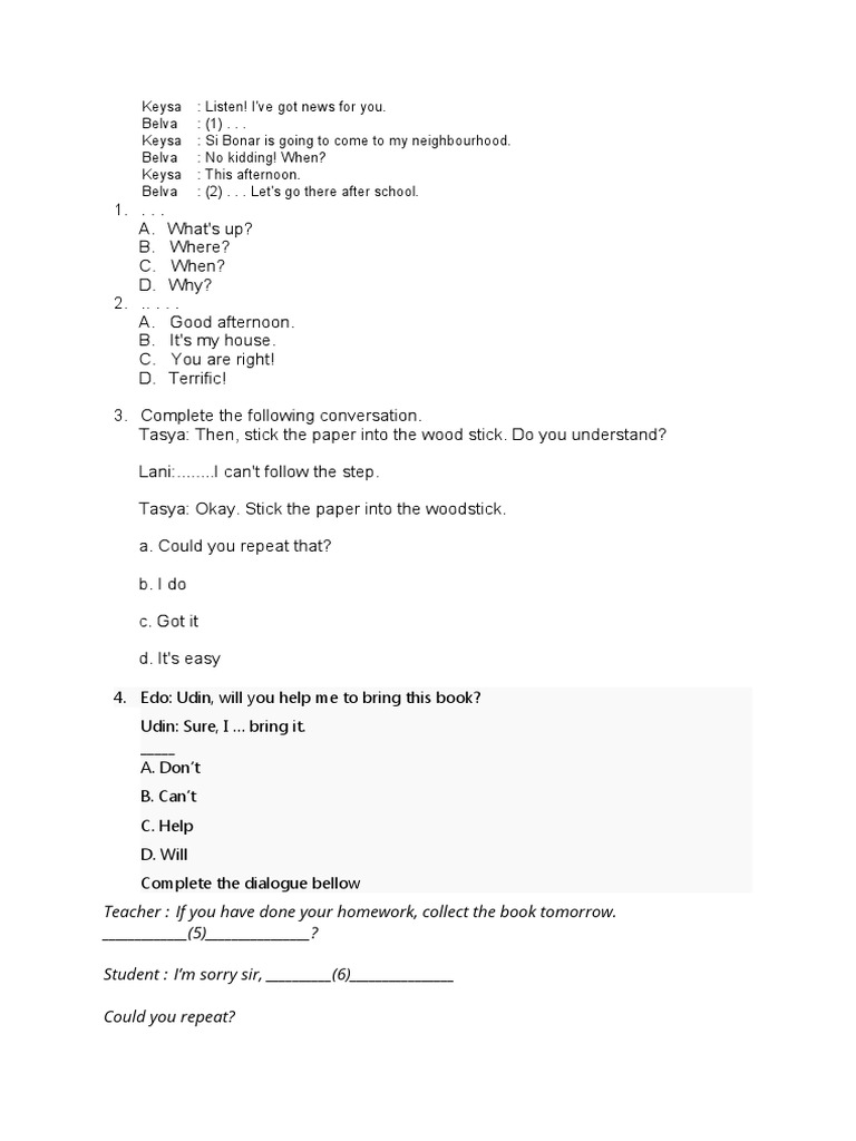 Contoh soal pas kelas 1 sd tahun ajaran 2018 2019