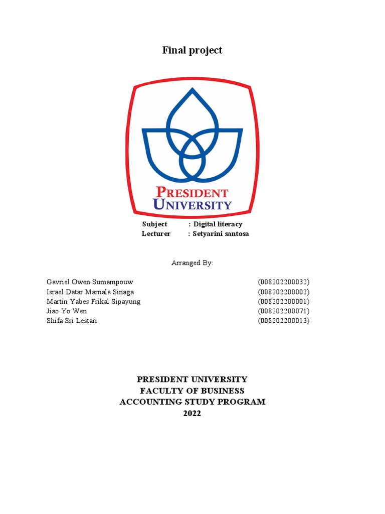 Final Project Digital Literacy Group C | PDF | Filmmaking