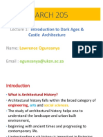 History Intro and Castle Architecture - Lecture