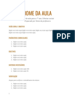 Plano de Aula