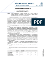 Orden FOM 7925-2018 Modifica FOM 710-2015 Catálogo de Líneas y Tramos RFIG