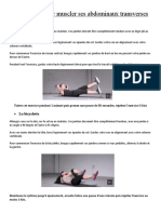 3 Exercices Pour Muscler Ses Abdominaux Transverses