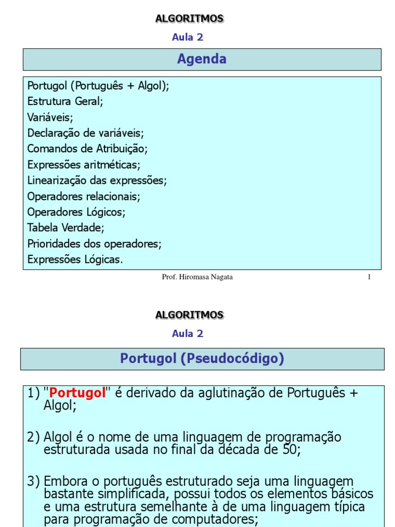 Introdução ao Portugol e Algoritmos | PDF