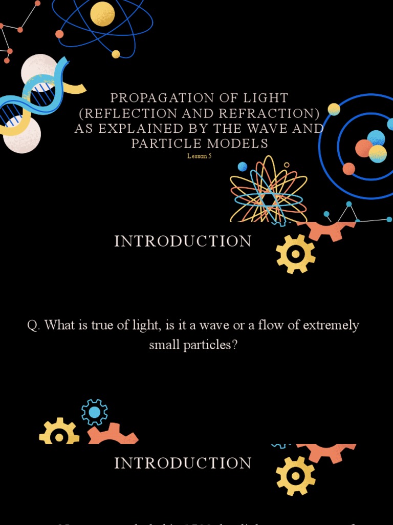 Lesson 5 - Propagation of Light | PDF