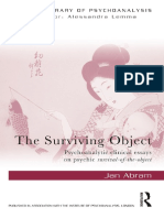 (New Library of Psychoanalysis) Jan Abram - The Surviving Object - Psychoanalytic Clinical Essays On Psychic Survival-Of-The-object-Routledge (2021)
