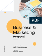 Gray Yellow Simple Business and Marketing Proposal A4