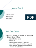 AVL Trees - Part II: CSCI 2720 Fall 2005 Kraemer