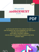 PR and Ads: Assignment