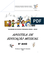 Apostila de Educação Musical SEFEP - 9º Ano - 2021