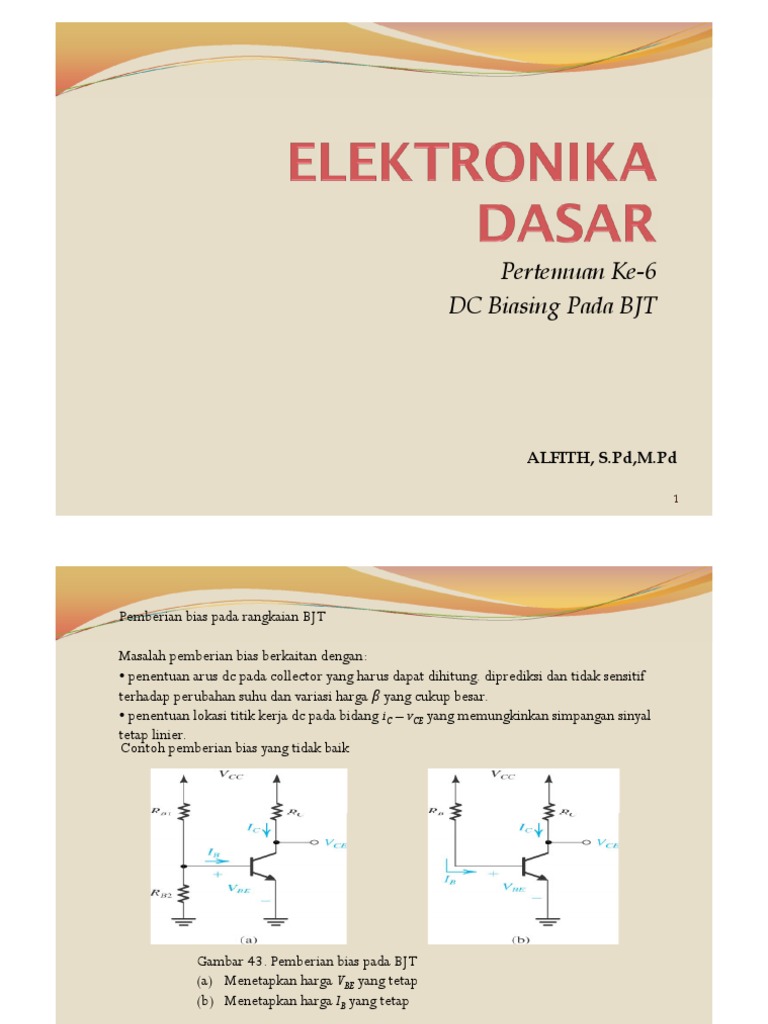 Pertemuan 6 DC Biasing Pada BJT PDF