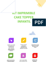 Kit Imprimible Cake Toppers Infantiles