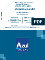 Cartão Assistencia 24 Horas Azul