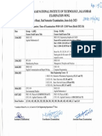 Date-Sheet End Semester Examination, June-July 2023