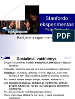 Biheiviorizmas. Stanfordo Eksperimentas