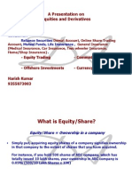A Presentation On Equities and Derivatives