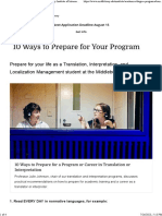 10 Ways To Prepare For Your Program - Middlebury Institute of International Studies at Monterey