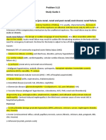 Problem 3.12 Study Guide 1 Causes of Renal Failure 1. Discuss The Causes of Acute (Pre-Renal, Renal and Post-Renal) and Chronic Renal Failure