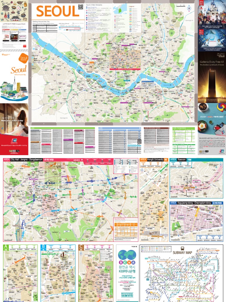 Seoul Tourist Map PDF