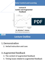 Lesson 8-Instruction and Augmented Feedback