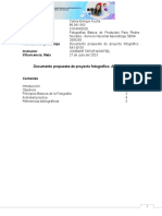 Fotografias Basica de Productos para Redes Sociales - Documento Propuesta de Proyecto Fotográfico. AA1-EV01.