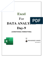 Introduction To Excel DATA ANALYSTS Day-09